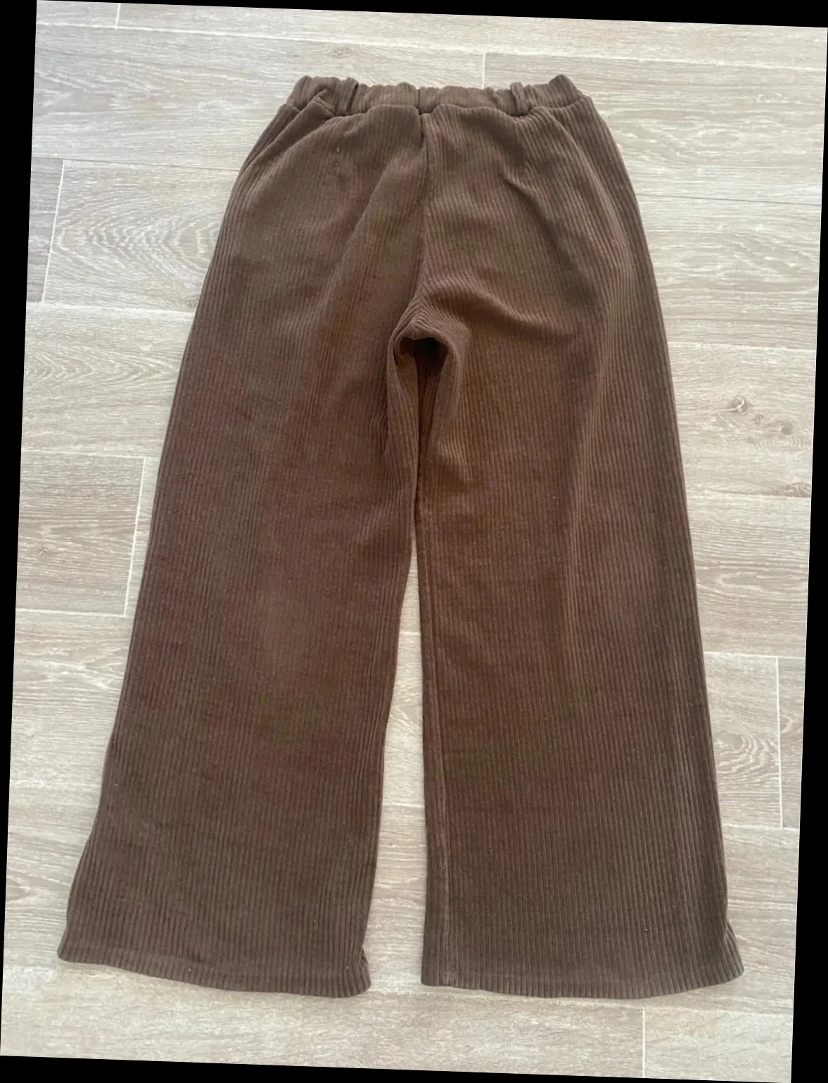 Bruine wijde broek voor dames maat 38 – photo 2